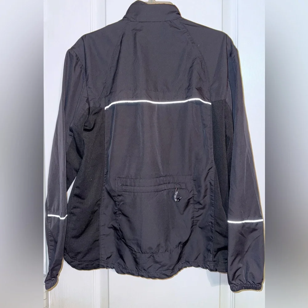 Nike Black Reflective Windbreaker Jacket Size S